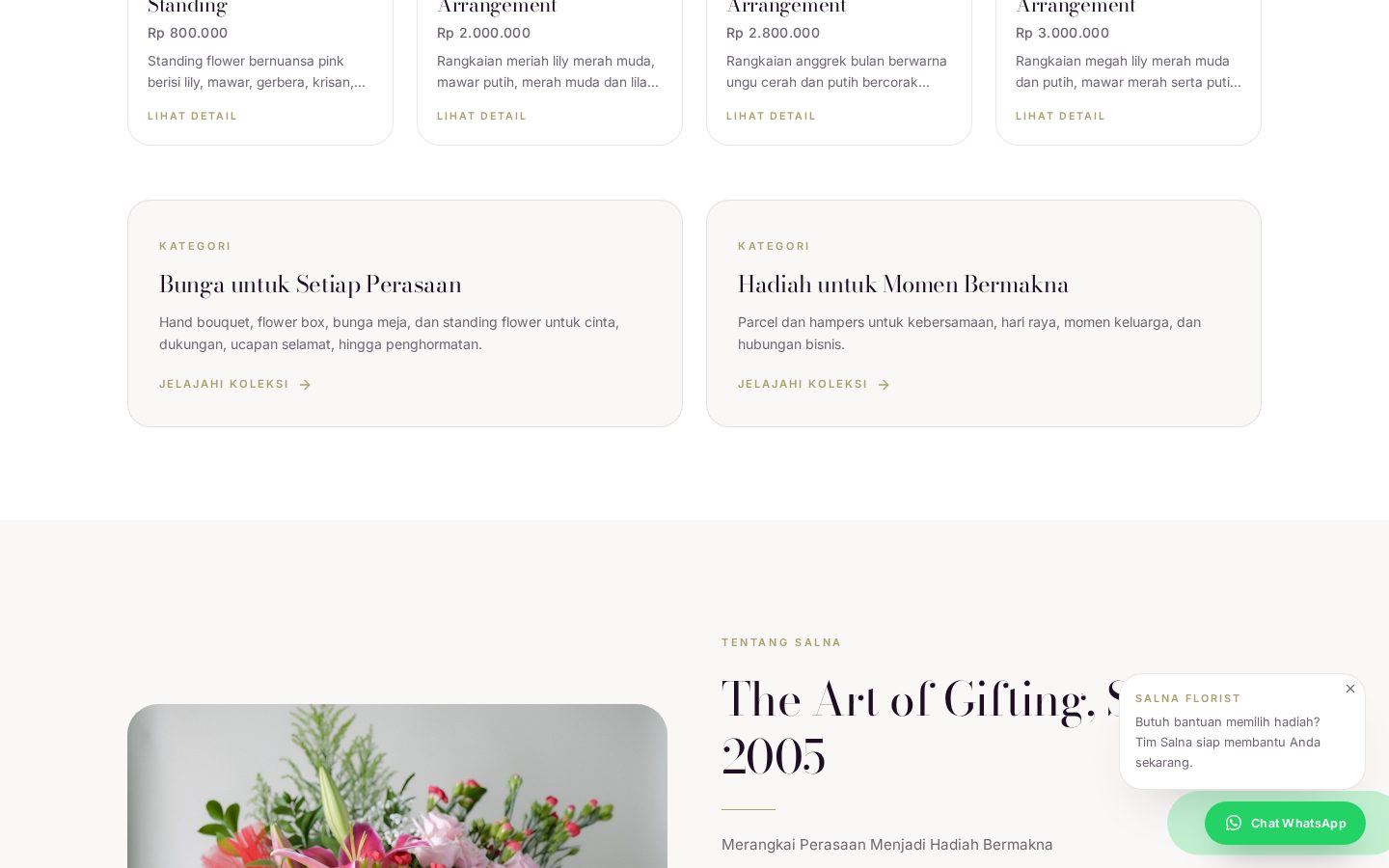 Salna Florist — tampilan desktop 2